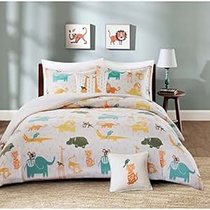 Amazon.com: 4pc Kids Zoo Animal Theme Comforter Full Queen