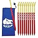 Chill Gorilla 10X Tent Stake. Heavy Duty Lightweight Strong Aluminum Alloy pegs for Camping, rain tarps, Hiking, Backpacking. Essential Camping & Survival Gear. ENO Accessory. Red