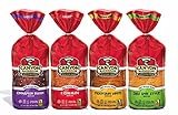 Canyon Bakehouse Variety Pack Gluten Free Mountain White Bread , Cinnamon Raisin Bread, Deli Rye Bread and San Juan 7-grain Bread