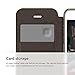 iPhone 6S Case, elago [Leather Flip][Brown/Metallic Dark Grey] - [Card Slot][Screen Protection][Premium Hybrid Construction] - for iPhone 6/6S