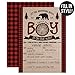 Your Main Event Prints Lumberjack Baby Shower Invitations - Boy Baby Shower Invitations - Mama Bear Baby Shower Invites - Woodland Baby Shower Invitations - 20 Fill-In Invitations and White Envelopes