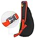 Sling Bag Shoulder Backpack Casual Cross Body Bag Outdoor Sling Backpack Chest Pack with Adjustable Shoulder Strap for Cycling Hiking Camping Travel and Men Women (T822/Black)