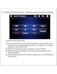 Regetek Estéreo para automóvil Double Din 7 "Pantalla táctil en el tablero Estéreo Car Audio Reproductor de video Bluetooth FM AM Radio Mp3   TF   USB   AUX in   Subwoofer   Volante Controles + Control remoto + Cámara de visión trasera