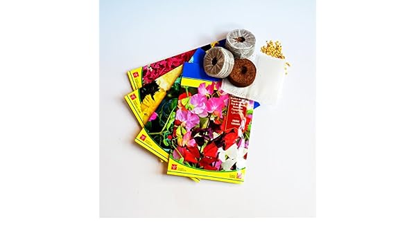 Kit de semillas 4 tipos de flores para huerto urbano: Amazon.es ...