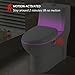Toilet Night Light, Chunuo Motion Activated Bathroom Toilet Bowl Light, 8 Colors Changing LED Sensor Night Lamp for Any Toilet