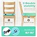 Hoomall Dining Booster Seat Chair Heightening Cushion Portable Booster Seat Cushion Double Straps Washable Thick Chair Increasing Cushion for Baby Toddler Kids