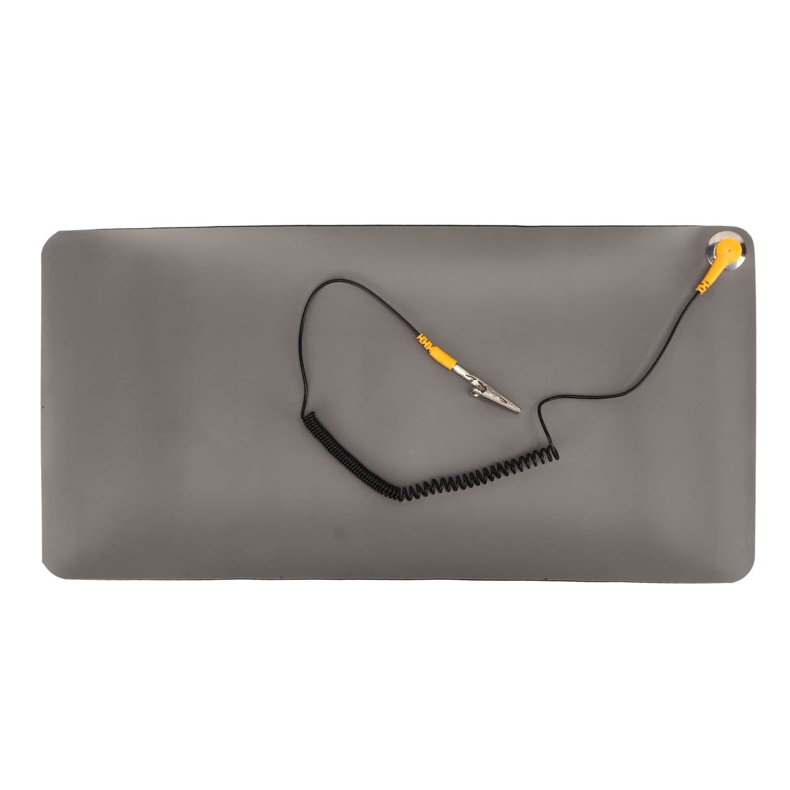 Anti Static Mat, Soft 3 Layer Rubber Anti Skid Portable Anti Static Table Pad with ESD Grounding Cord for Home or Work