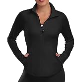 YOKGO Workout Jackets for Women Anti Slip Zipper Up Running Jackets Lightweight Sport Gym Yoga Athletic Clothes Slim Fit
