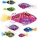 Eshion Flashy Electronic Pets Toy Robot Fish Swimming Diving Electric Turbot Clownfish(4 Piece)