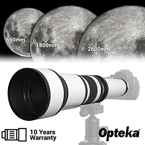 Opteka 650-2600mm High Definition Ultra Telephoto Zoom Lens for Sony E-Mount Digital Cameras + Premium 10-Piece Cleaning Kit