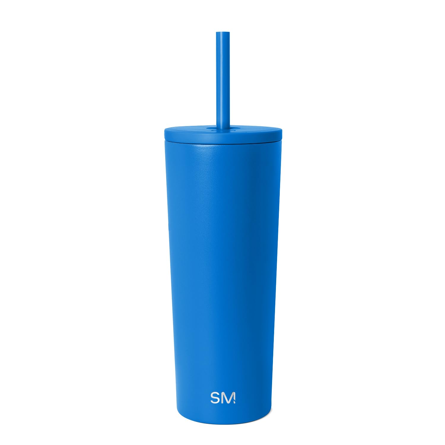 Photo 1 of ***damaged ** Simple Modern Classic Tumbler with Straw Lid | Insulated Iced Coffee Cup Reusable Stainless Steel Water Bottle Travel Mug | Gifts for Women Men Her Him | 24oz | Supersonic Blue