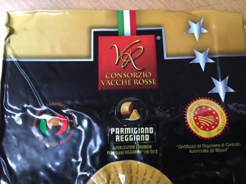 Parmigiano Reggiano DOP "Vacche Rosse" (rote Kühe) 24 Monate 1 Stücke - insgesamt kg.1. Direkt von den Consorzio Vacche Rosse produziert (Roter Aufkleber) – Bild 6