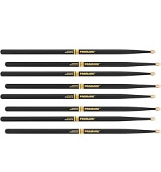 4 PACK Promark Rebound 7A ActiveGrip Hickory
