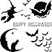 HALLOWEEN CARD STENCIL (size 7”w x 7”h) Reusable Stencils for Painting - Best Quality Scrapbooking Halloween Ideas - Use on Walls, Floors, Fabrics, Glass, Wood, Posters, and More…