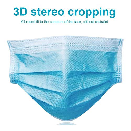 (US Stock) 3 Ply Non-Woven, 50Pcs Disposable Face Bandanas with Cosmic Planet Pattern, Breathable and Anti-Haze Dust (60pc)