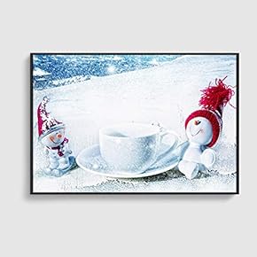 Framed Canvas Home Artwork Decoration Merry Christmas Canvas Wall Art for Living Room, Bedroom - 16x24 inches
