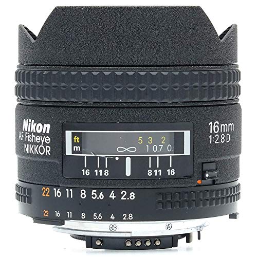 Nikon Af Nikkor Fisheye-16 Mm F/2,8D Jxa-100-93 Objectif