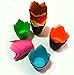 Sinrier 200 Count Tulip Baking Cups Cupcake Muffin Liner for Weddings, Birthdays, Baby Showers, Colourful and Natural（Ten color）