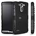 LG G3 Case, LG G3 Armor Cases- Tough Armorbox Dual Layer Hybrid Hard/Soft Protective Case by Cable and Case? - Blue Armor Case
