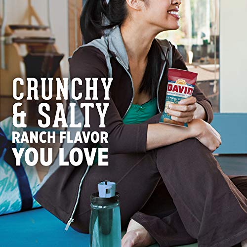 DAVID SEEDS Roasted And Salted Ranch Pumpkin Seeds, Keto Friendly, 2.25