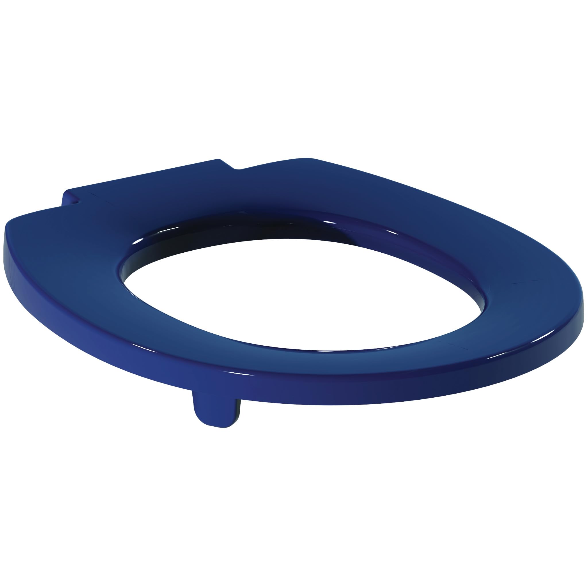 Armitage Shanks Contour 21 Toilet seat Ring, Rounded Shape, Durable Toilet seat Ring, Including Hinge Set for Easy Installation, Scratch-Resistant Urea – Blue (375x435x40 mm)