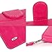 LG G3 Vigor case, LG G3 Mini case, E LV LG G3 Mini case cover - Deluxe Classic PU Leather Flip Wallet Case Cover for LG G3 Mini D725 with 1 Black Stylus - Hot Pink