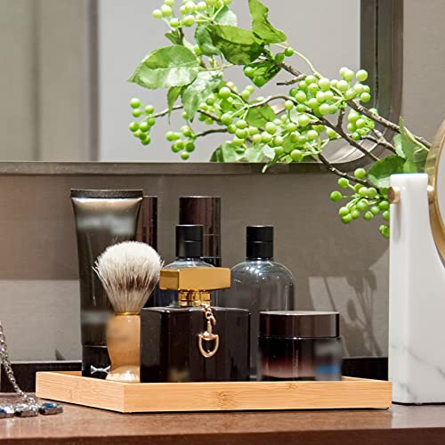 LunaLife Serving Tray Bamboo,Wooden Decorative Vanity Trays, Cheese Platter for Food Breakfast,Tea Coffee,Makeup or Home Decor, Human Face Pattern，11L x 11W