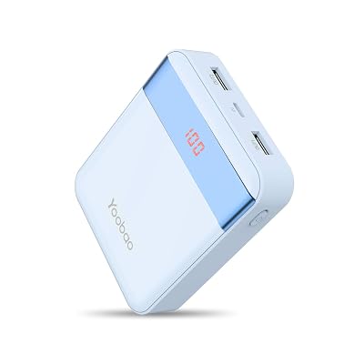 Yoobao Portable Charger 10000mAh Power Bank Compact External Battery Pack 2 Input &amp;amp;amp; 2 Output LED Display Powerbank Compatible with iPhone