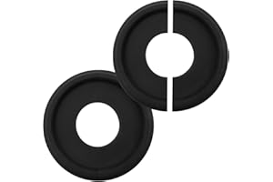 Semetall 2Pcs Black Ceiling Medallion 10 inches,Lighting PU Ceiling Medallion for Light Fixtures,Ceiling Fans,Chandeliers