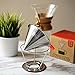 Amazing Pour Over Coffee Filter - Reusable Coffee Dripper Makes Brewing Tasty Coffee Easy - Fits Chemex and Hario V60 Perfectly + Most Mugs and Carafes Too - Pourover Coffeemaker Brews 1-4 10 oz Cups