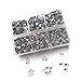 Queenme 3300pcs Clear Hotfix Crystals Mixed Size Flatback Rhinestones for Clothes Shoes Crafts Hot Fix Round Glass Gems Stones Flat Back Iron on Rhinestones for Clothing 2MM-6MM