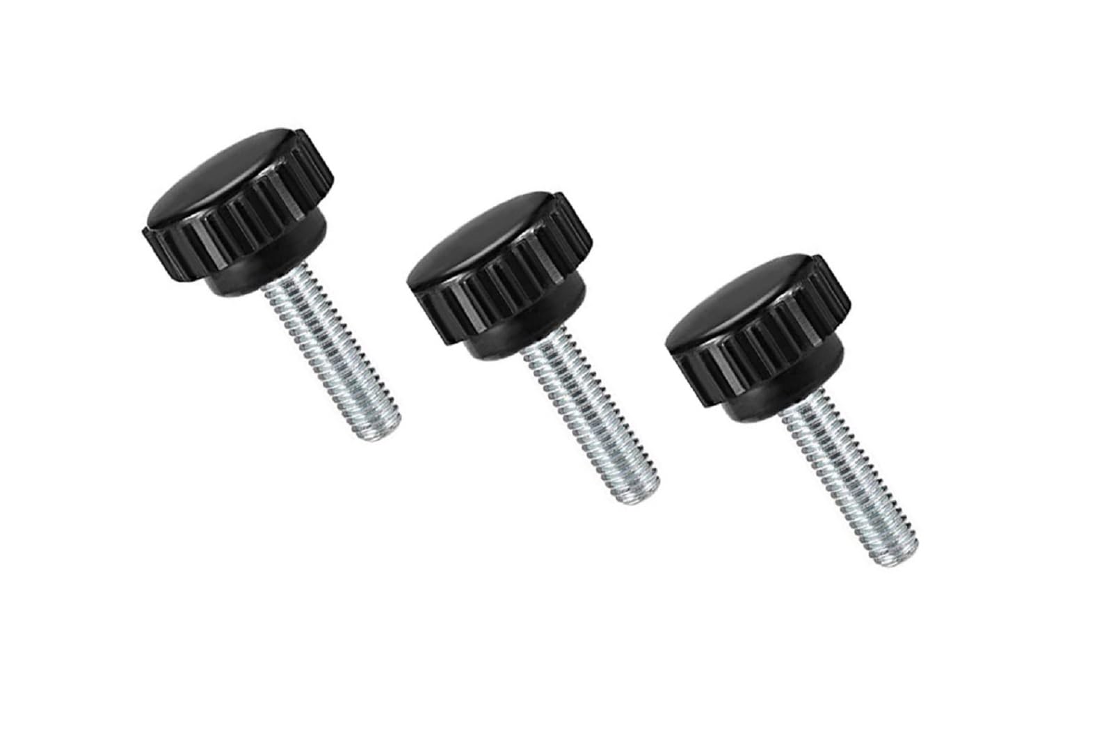 MACHSWON Knurled Clamping Knobs Grip Thumb Screw on Type for Saw, Drill Press, Lathe and Routing jigs Male Thread Knurled Clamping Knobs M6 x 15mm 3pcs — image 1
