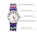 Vavna Best Seller Girls Boys Waterproof 3D Watch Cute Cartoon Digital Wrist watches Kids Children Christmas Gift Time Learning (Butterfly Purple)