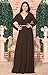 KOH KOH Sleeve Kaftan V-Neck Flowy Formal Winter Gowns