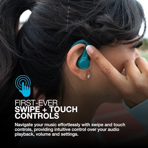 JLab, JBuds Sport ANC 4, True Wireless Earbuds, Active Noise Cancelling, Bluetooth, Multipoint Connect, Teal