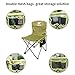 Mini Folding Camping Chair Lightweight Seat Portable Stool Mountaineering Adventure Hiking Fishing Beach Picnic Party Gardening with Carry Bag, Green