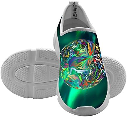 Rainbow Fire Printed Comfortable Cute Sports Running Casual Sneakers Shoes For Boys Girls