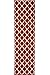 Ottomanson Ottohome Collection Contemporary Morrocan Trellis Design Non-Skid Rubber Backing Runner Rug, 1'10