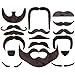 JOYIN 72 Fake Mustache Beard Self Adhesive Novelty St Patricks Costume Accessories, Sombrero Favor Supply Decoration