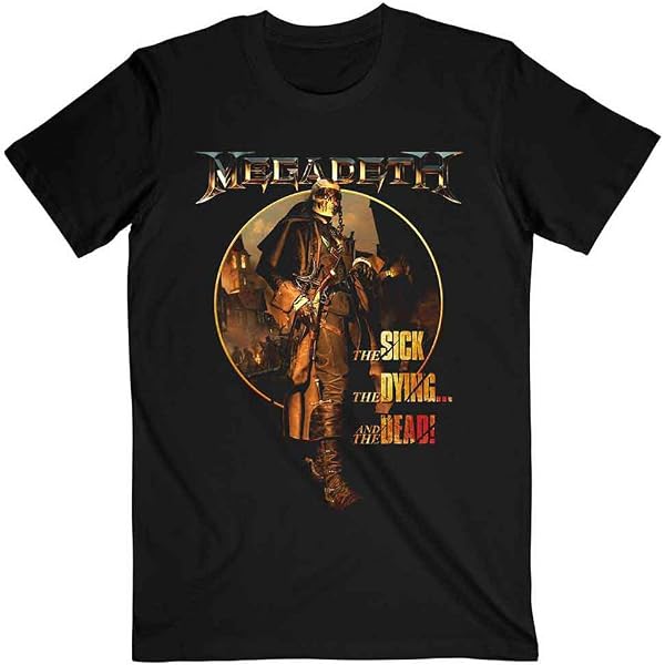 Maglietta da uomo Iron Maiden - Senjutsu Cover Distressed - Red BL - ROCK OFF - IMTEE132MB