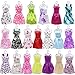 EC2TOY 10 Pcs Doll Clothes Party Mini Gown Dress + 10 Pair of Shoes | for 11.5 Inch Girl Dolls | Birthday Reward Gift | Ramdon Designed Outfits