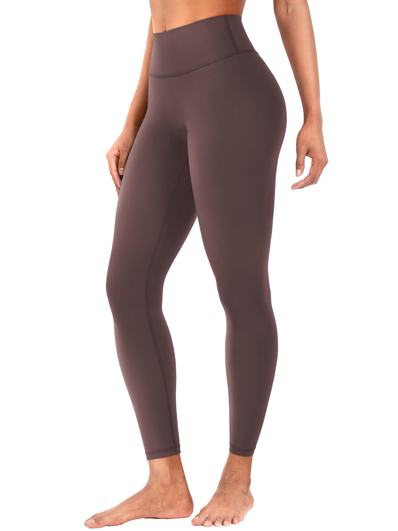 Photo 1 of YEOREO Hidden Butt Scrunch Womens Workout Leggings Butt Lifting 25" Tummy Control Yoga Pants High Waist Edwine Legging Plum Brown S