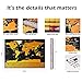 Scratch off World Map - 2019 Newest Personalized Travel Tracker Map with US Provinces Country Flags - Thrilling Gift, Travelers' Favorite, Funny Scratch, Personalized Decor, Scratch Tools & Strong 3M