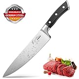 Chef Knife, 8-inch Kitchen Knife, German High Carbon Stainless Steel Knife for Dealing with Meat, Fruit and Vegetables