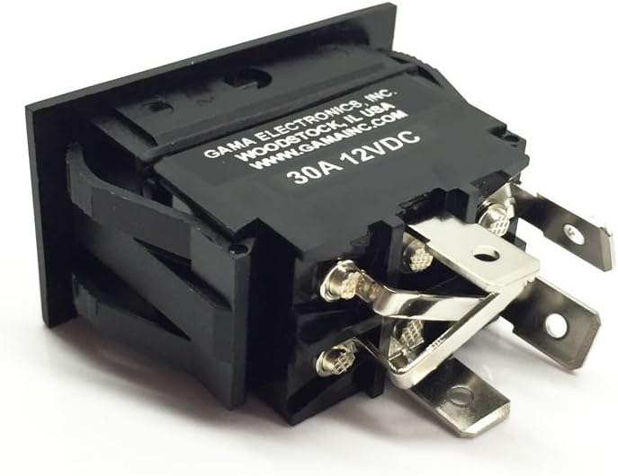 GAMA Electronics 30 Amp Rocker Switch Polarity Reverse DC Motor Control: Automotive