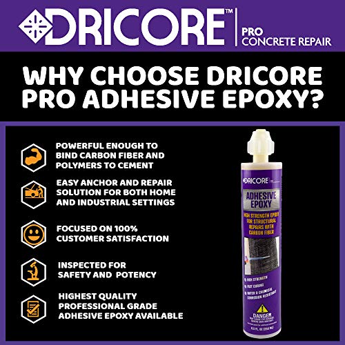 DRICORE PRO Concrete Repair Adhesive Epoxy High Power Low Flexibility