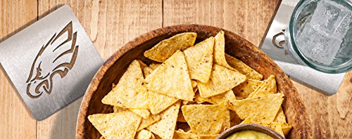 image for YouTheFan NFL Philadelphia Eagles Boaster Stainless Steel Coaster Set 