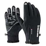 IUBOST Waterproof Winter Gloves for Men and Women Fly Fishing Ice Fishing Trekking Hiking Climbing Skiing Cycling Neoprene Fishing Boating Gloves Plus Velvet, Touchscreen Gloves for Outdoor Casual