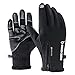 IUBOST Waterproof Winter Gloves for Men and Women Fly Fishing Ice Fishing Trekking Hiking Climbing Skiing Cycling Neoprene Fishing Boating Gloves Plus Velvet, Touchscreen Gloves for Outdoor Casual