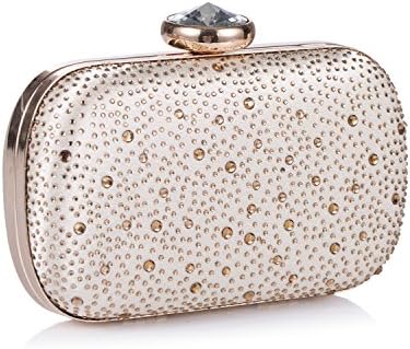 Chichitop Women's Elegant Crystal Evening Clutch Wedding Party Handbag Bridal Purse (Champagne)